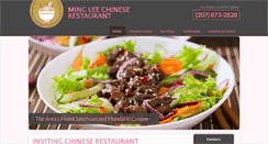 Desktop Screenshot of mingleerestaurant.com