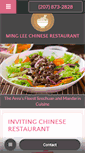 Mobile Screenshot of mingleerestaurant.com
